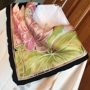 Talbots silk triangle scarf